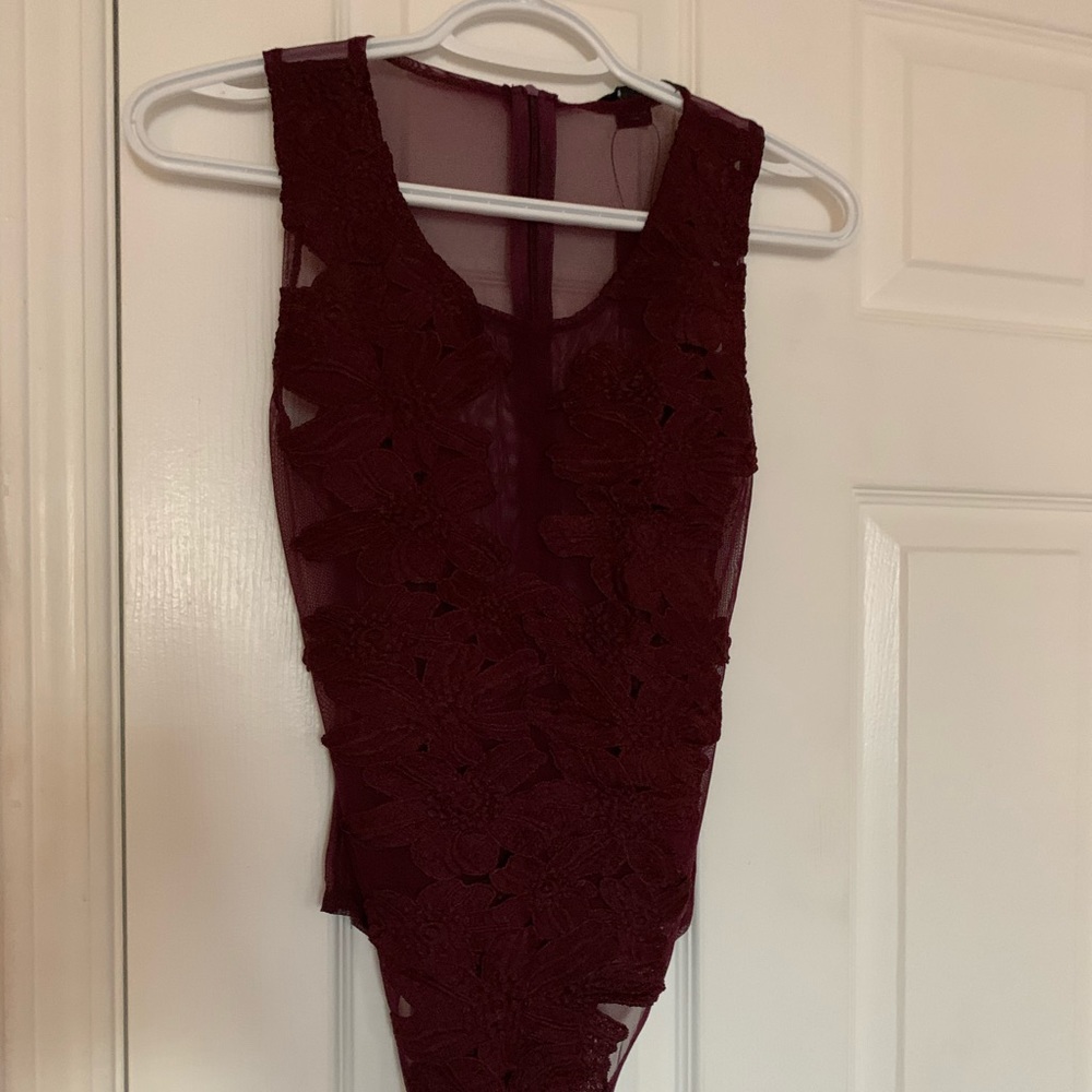 ⭐️ 2/$20⭐️ Burgundy Lace Bodysuit